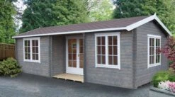 Shire Elveden 26x14 Glass Apex Tongue & Groove Wooden Cabin - Base Not Included -Bestway Garden Sales Store shire elveden 26x14 glass apex tongue groove wooden cabin base not included5019804111534 01i