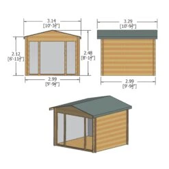 Shire Epping 10x10 Toughened Glass Apex Tongue & Groove Wooden Cabin - Base Not Included 6 Shire Epping 10x10 Toughened Glass Apex Tongue & Groove Wooden Cabin - Base Not Included -Bestway Garden Sales Store shire epping 10x10 toughened glass apex tongue groove wooden cabin base not included5019804119554 01t bq