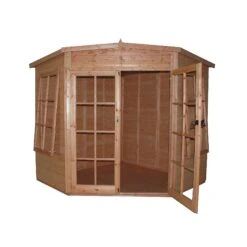 Shire Hampton 10x10 Glass Pent Shiplap Wooden Summer House - Base Not Included 13 Shire Hampton 10x10 Glass Pent Shiplap Wooden Summer House - Base Not Included -Bestway Garden Sales Store shire hampton 10x10 glass pent shiplap wooden summer house base not included5019804008186 04c bq