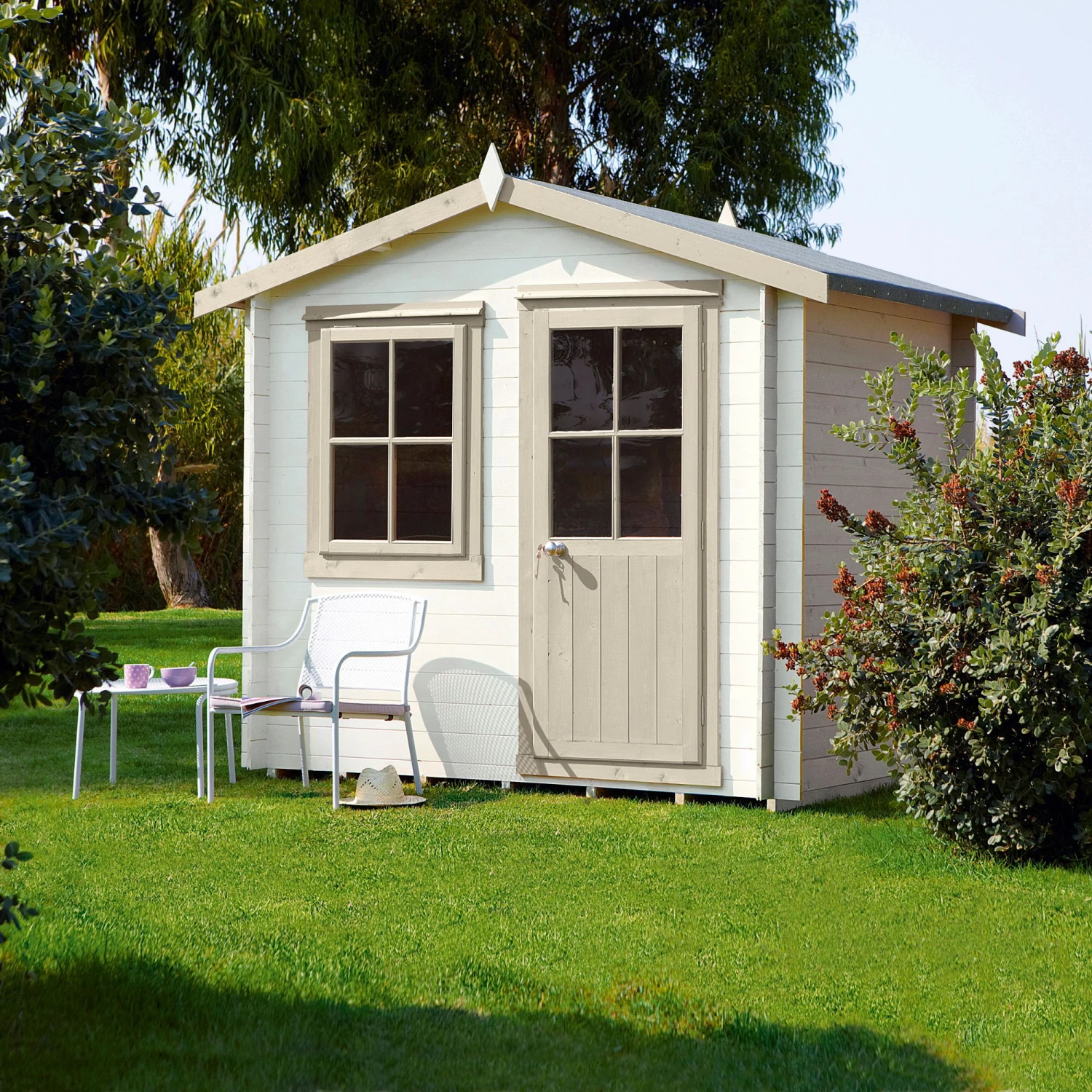 Shire Hartley 8x8 Apex Tongue & Groove Wooden Cabin (Base Included) 8 Shire Hartley 8x8 Apex Tongue & Groove Wooden Cabin (Base Included) - Image 8