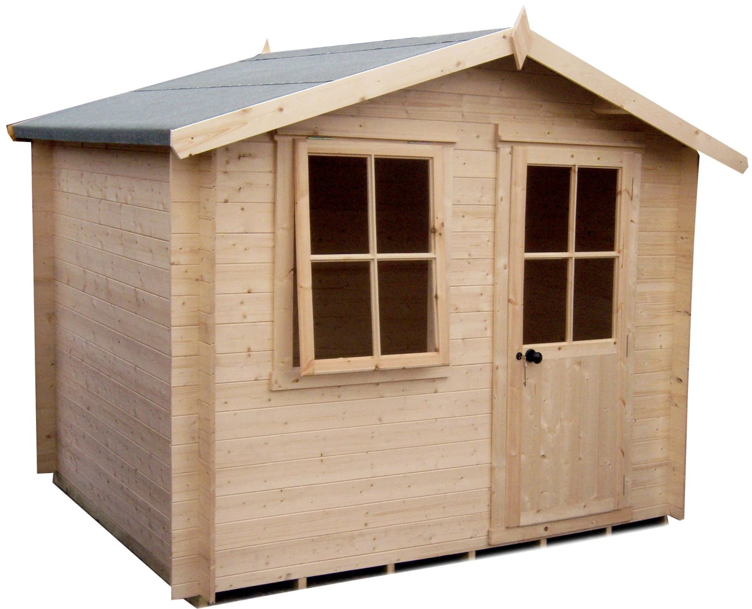 Shire Hartley 8x8 Apex Tongue & Groove Wooden Cabin (Base Included) 1 Shire Hartley 8x8 Apex Tongue & Groove Wooden Cabin (Base Included)