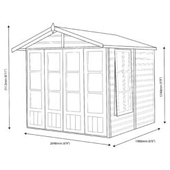 Shire Kensington 7x7 Toughened Glass Apex Shiplap Wooden Summer House - Base Included 11 Shire Kensington 7x7 Toughened Glass Apex Shiplap Wooden Summer House - Base Included -Bestway Garden Sales Store shire kensington 7x7 toughened glass apex shiplap wooden summer house base included5019804111190 03t