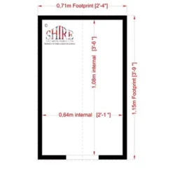 Shire Large Sark Kennel, (H)0.87m (W)0.71m (D)1.15m -Bestway Garden Sales Store shire large sark kennel h 0 87m w 0 71m d 1 15m5019804111862 03t