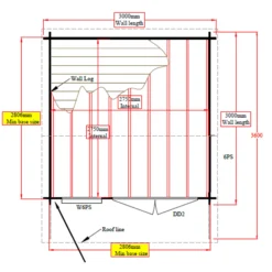 Shire Marlborough 10x10 Glass Apex Tongue & Groove Wooden Cabin - Base Not Included -Bestway Garden Sales Store shire marlborough 10x10 glass apex tongue groove wooden cabin base not included5019804112333 02t