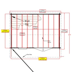 Shire Marlborough 10x14 Glass Apex Tongue & Groove Wooden Cabin - Base Not Included -Bestway Garden Sales Store shire marlborough 10x14 glass apex tongue groove wooden cabin base not included5019804112418 02t