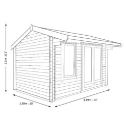 Shire Marlborough 10x14 Toughened Glass Apex Tongue & Groove Wooden Cabin - Base Not Included -Bestway Garden Sales Store shire marlborough 10x14 toughened glass apex tongue groove wooden cabin base not included5019804112401 03t