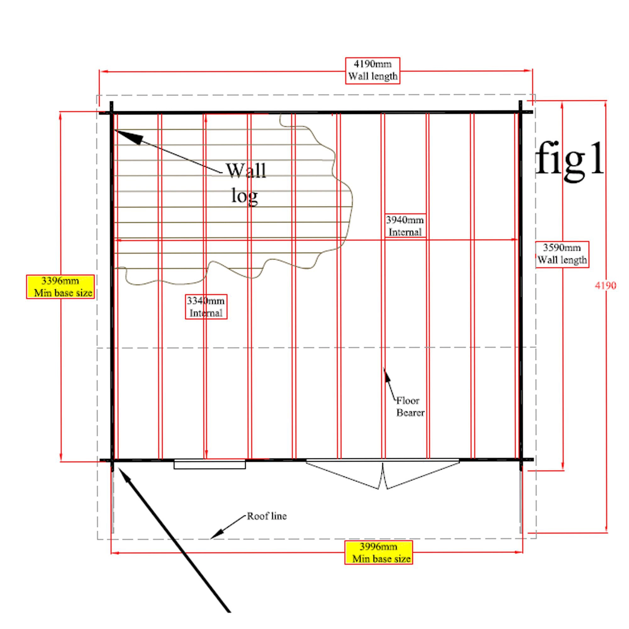 Shire Marlborough 12x14 Ft Apex Tongue & Groove Wooden Cabin With Felt Tile Roof - Assembly Service Included 7 Shire Marlborough 12x14 Ft Apex Tongue & Groove Wooden Cabin With Felt Tile Roof - Assembly Service Included - Image 7