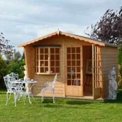Shire Sandringham 10x8 Glass Apex Shiplap Wooden Summer House - Base Not Included 9 Shire Sandringham 10x8 Glass Apex Shiplap Wooden Summer House - Base Not Included -Bestway Garden Sales Store shire sandringham 10x8 glass apex shiplap wooden summer house base not included5019804891443 01i bq