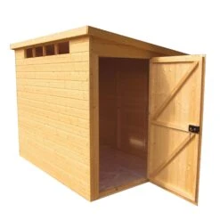 Shire Security Cabin 8x6 Ft Pent Shiplap Wooden Shed With Floor