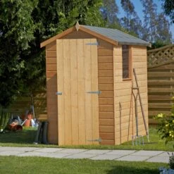 Shire Shetland 6x4 Ft Apex Shiplap Wooden Shed With Floor - Assembly Service Included -Bestway Garden Sales Store shire shetland 6x4 ft apex shiplap wooden shed with floor assembly service included5397007006292 04bq
