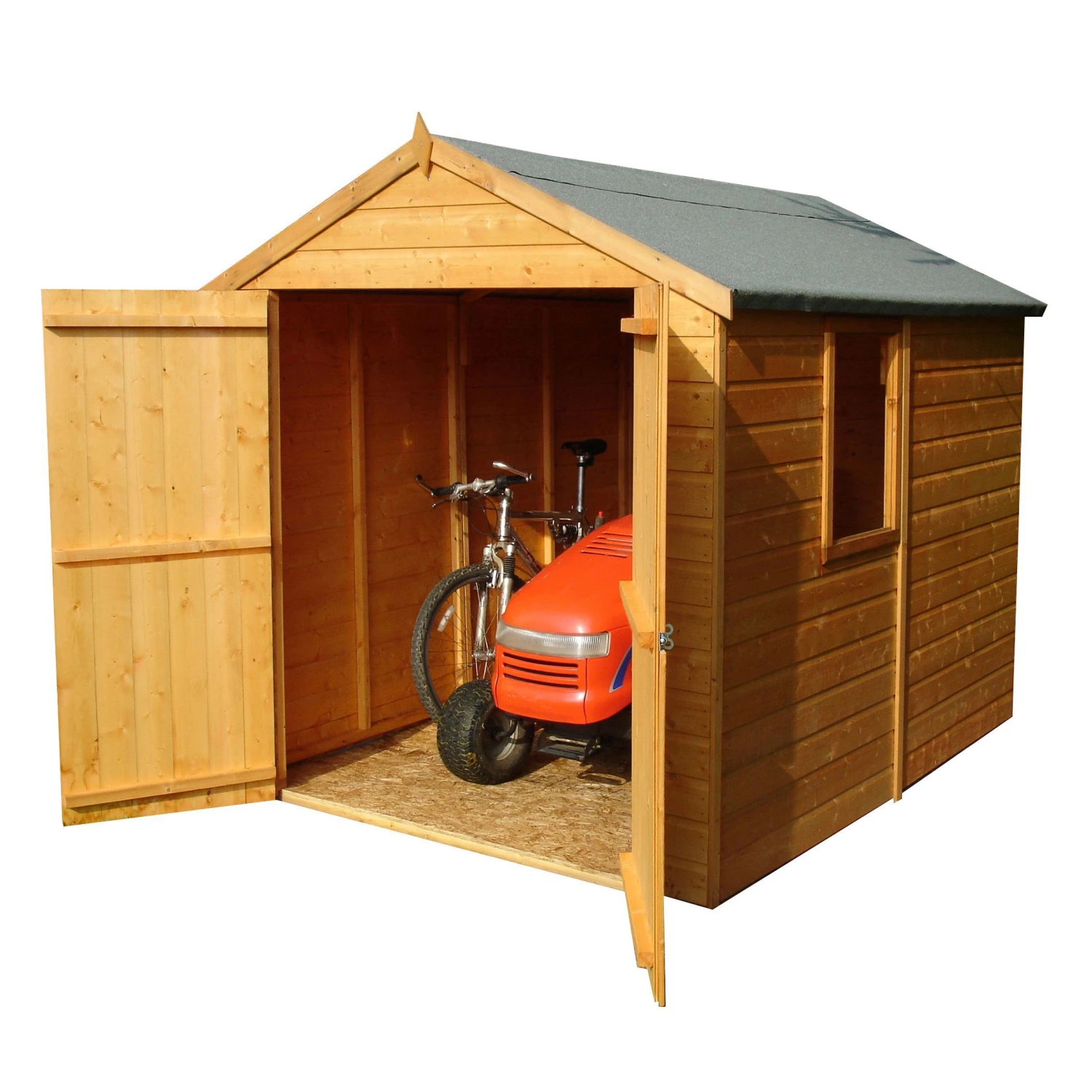 Shire Warwick 8x6 Ft Apex Shiplap Wooden Shed With Floor 1 Shire Warwick 8x6 Ft Apex Shiplap Wooden Shed With Floor