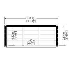 Shire Wooden 5x2 Log Store -Bestway Garden Sales Store shire wooden 5x2 log store5060490130347 02t bq
