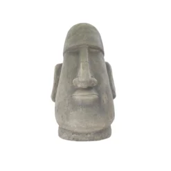 Terrastyle Grey Easter Island Head Garden Ornament (H)41.5cm -Bestway Garden Sales Store terrastyle grey easter island head garden ornament h 41 5cm5021346520200 36c bq
