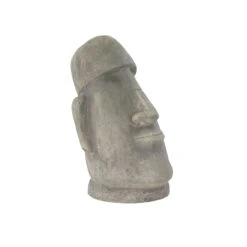 Terrastyle Grey Easter Island Head Garden Ornament (H)41.5cm -Bestway Garden Sales Store terrastyle grey easter island head garden ornament h 41 5cm5021346520200 37c bq