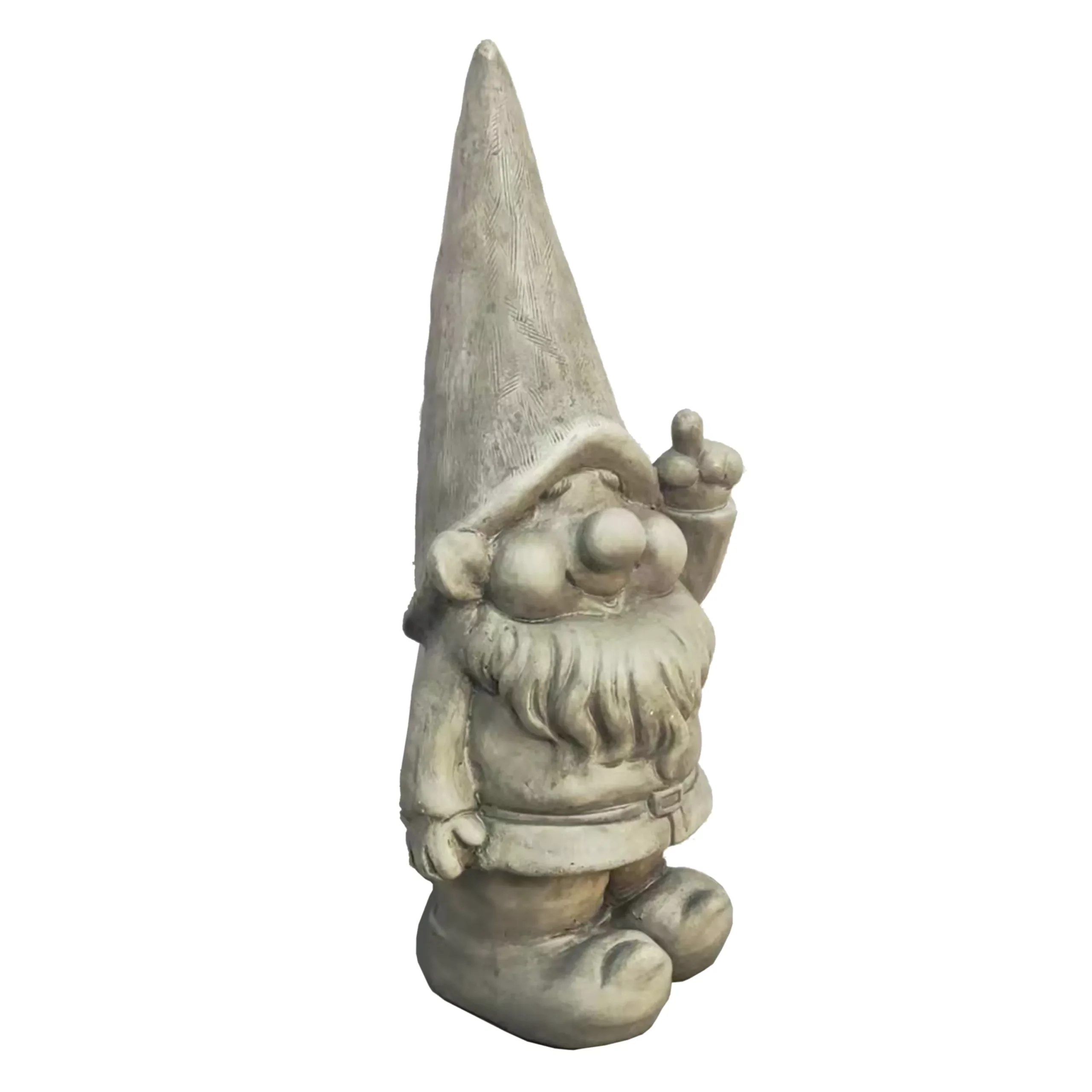 Terrastyle Grey Gnome Garden Ornament (H)44.5cm 1 Terrastyle Grey Gnome Garden Ornament (H)44.5cm