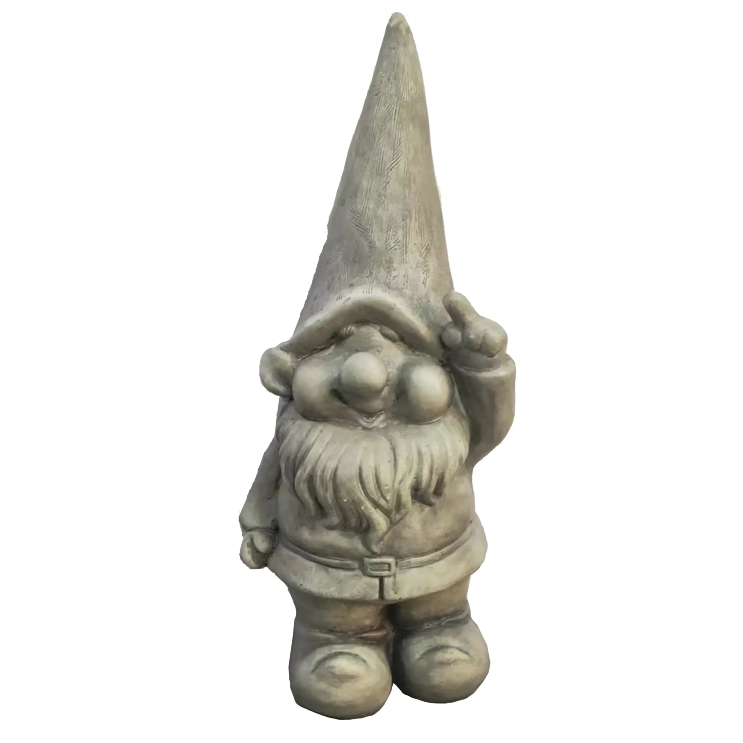Terrastyle Grey Gnome Garden Ornament (H)44.5cm 2 Terrastyle Grey Gnome Garden Ornament (H)44.5cm - Image 2