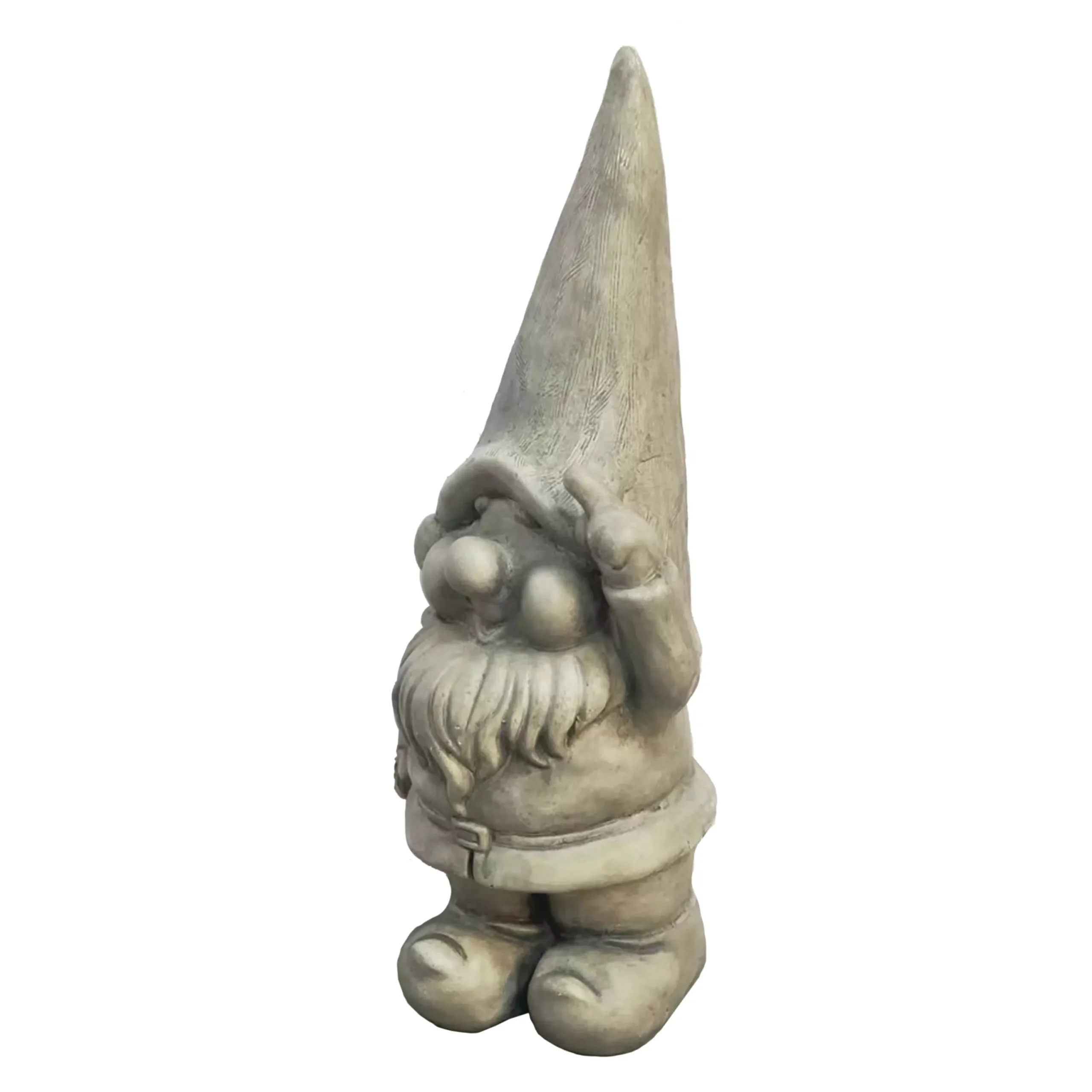 Terrastyle Grey Gnome Garden Ornament (H)44.5cm 3 Terrastyle Grey Gnome Garden Ornament (H)44.5cm - Image 3