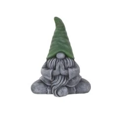 Terrastyle Grey, Green Polystone Gnome Garden Ornament (H)43cm