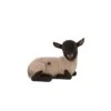 Terrastyle White, Black Resin Lamb Garden Ornament (H)19.5cm