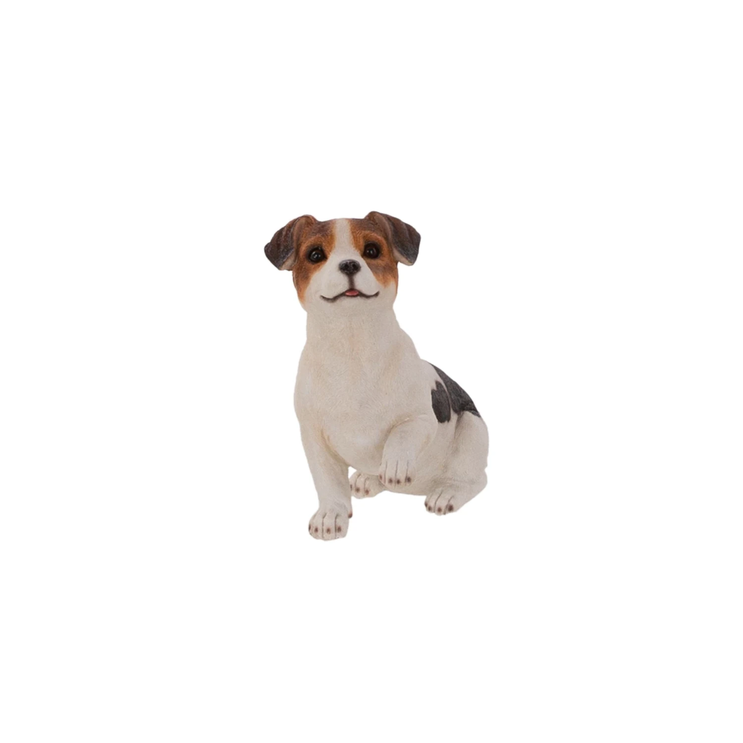 Terrastyle White, Brown Resin Terrier Puppy Garden Ornament (H)25.2cm 1 Terrastyle White, Brown Resin Terrier Puppy Garden Ornament (H)25.2cm