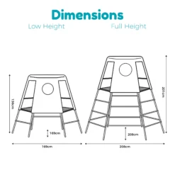 TP Toys Explorer Blue Metal Climbing Frame With Jungle Run -Bestway Garden Sales Store tp toys explorer blue metal climbing frame with jungle run5021854908521 01t bq