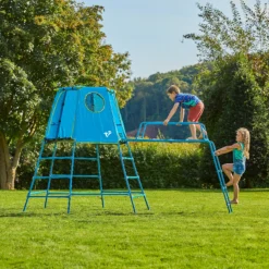 TP Toys Explorer Blue Metal Climbing Frame With Jungle Run -Bestway Garden Sales Store tp toys explorer blue metal climbing frame with jungle run5021854908521 03i bq