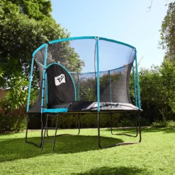 TP Toys Genius Black & Blue 12 Ft Trampoline -Bestway Garden Sales Store tp toys genius black blue 12 ft trampoline5021854902123 02i bq