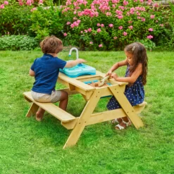 TP Toys Splash & Play Timber Sand & Water Picnic Table -Bestway Garden Sales Store tp toys splash play timber sand water picnic table5021854106170 01i bq