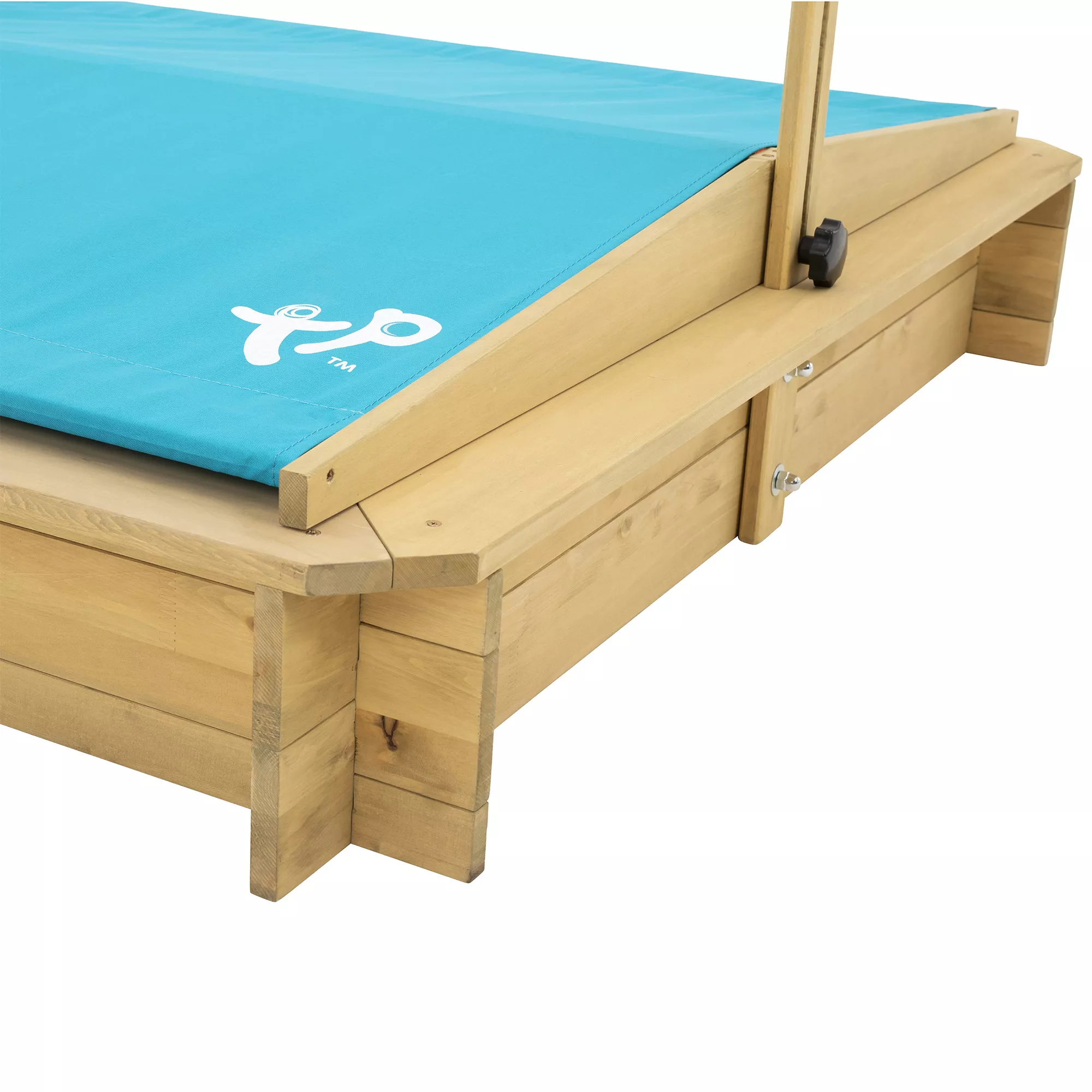 TP Toys Timber Rectangular Sand Pit With Canopy 4 TP Toys Timber Rectangular Sand Pit With Canopy - Image 4