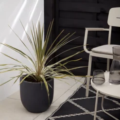 Verve Ammer Dark Grey Fibreclay Circular Plant Pot (Dia)28cm 5 Verve Ammer Dark Grey Fibreclay Circular Plant Pot (Dia)28cm -Bestway Garden Sales Store verve ammer dark grey fibreclay circular plant pot dia 28cm5059340327662 01i