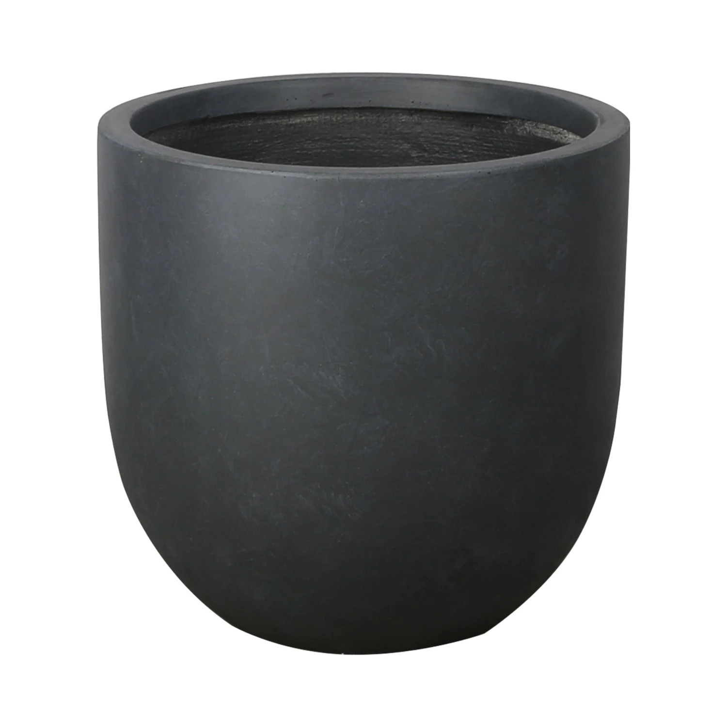 Verve Ammer Dark Grey Fibreclay Circular Plant Pot (Dia)28cm 1 Verve Ammer Dark Grey Fibreclay Circular Plant Pot (Dia)28cm