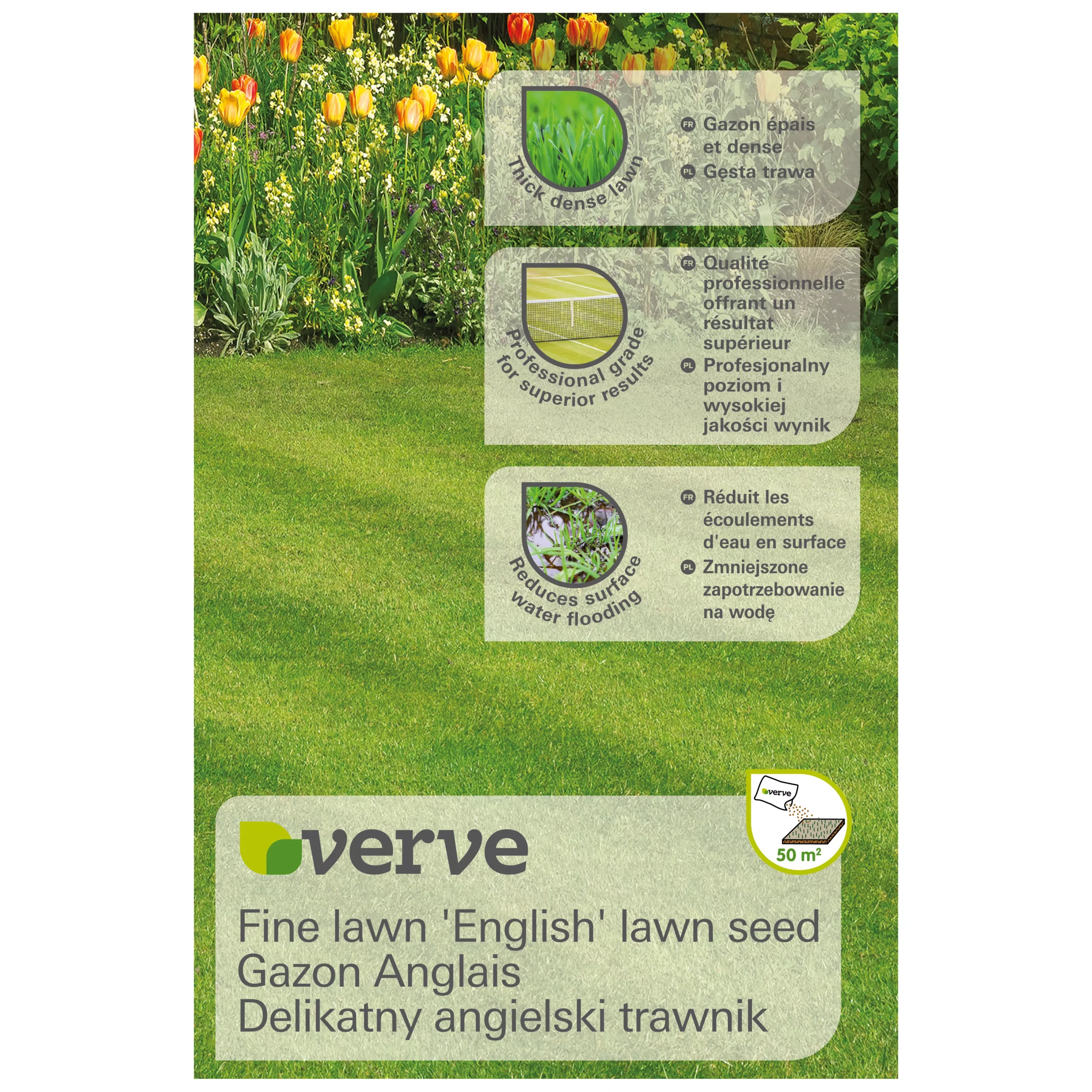 Verve Fine English Grass Seeds, 1.25kg 1 Verve Fine English Grass Seeds, 1.25kg