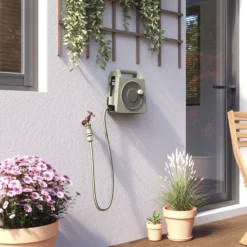 Verve Freestanding Manual Hose Reel Set (L)10m -Bestway Garden Sales Store verve freestanding manual hose reel set l 10m5059340250946 03i