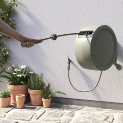 Verve Wall-mounted Auto Hose Reel Set (L)35m -Bestway Garden Sales Store verve wall mounted auto hose reel set l 35m5059340250977 03i