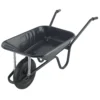 Walsall Endurance Black Steel Heavy Duty Wheelbarrow 85L