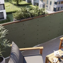 Woven Breeze Green Polyethylene (PE) Garden Screen (H)1m (W)3m -Bestway Garden Sales Store woven breeze green polyethylene pe garden screen h 1m w 3m5059340672649 01i